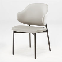 Noble, Upholstered Dining Side Chairs Set of 2, Gray