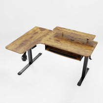 L-Shaped Standing Desk with Accessories Set (60"x23")