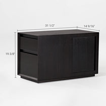 Zen Classic Executive Standing Desk with Cabinets (86"x39")
