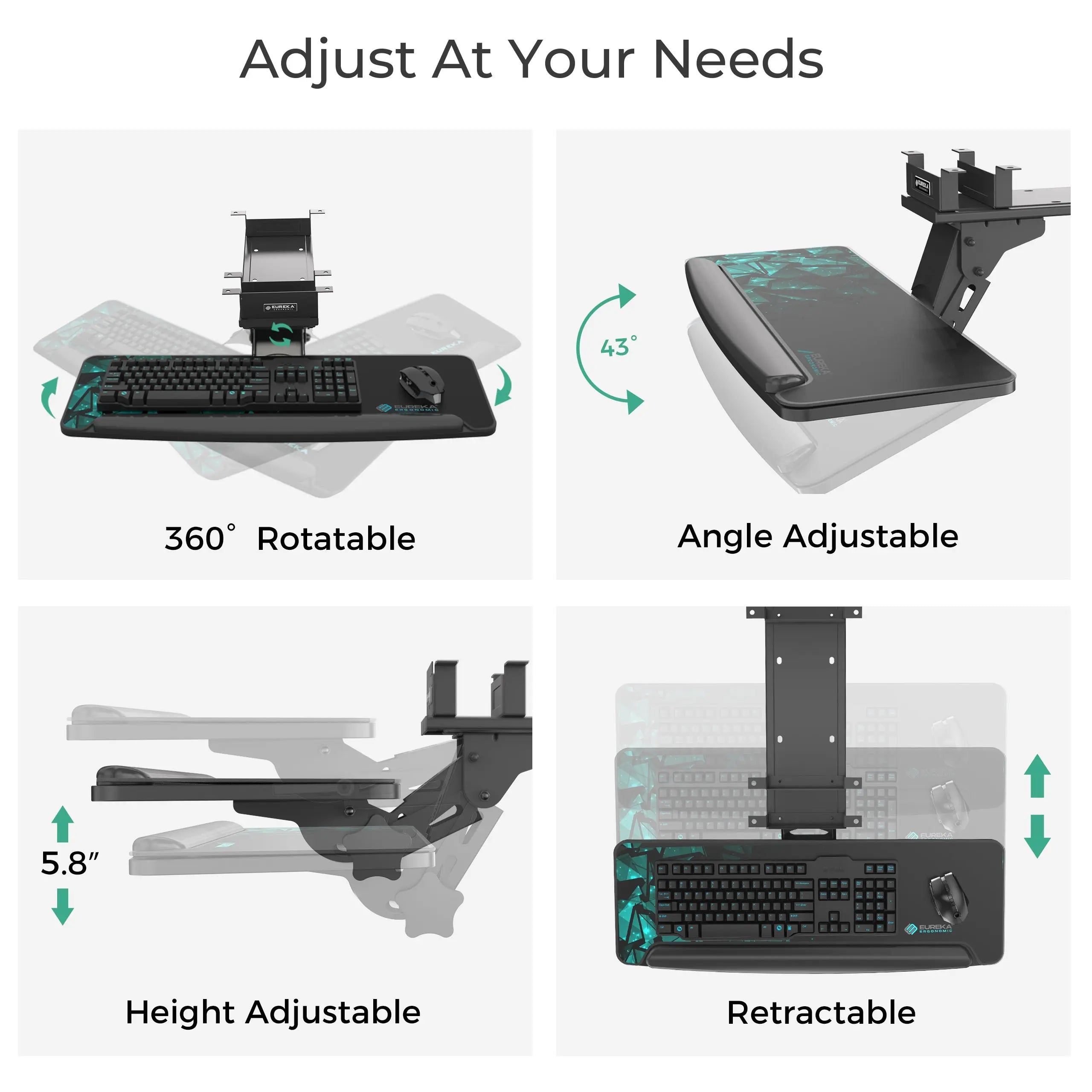 Eureka ergonomic keyboard tray hotsell