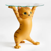 23''H, Enchanting Cat Side Table