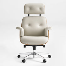 Mathias Leather Executive Chair with Ottoman