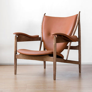 Dakota, Leather Comfort Lounge Chair, Brown