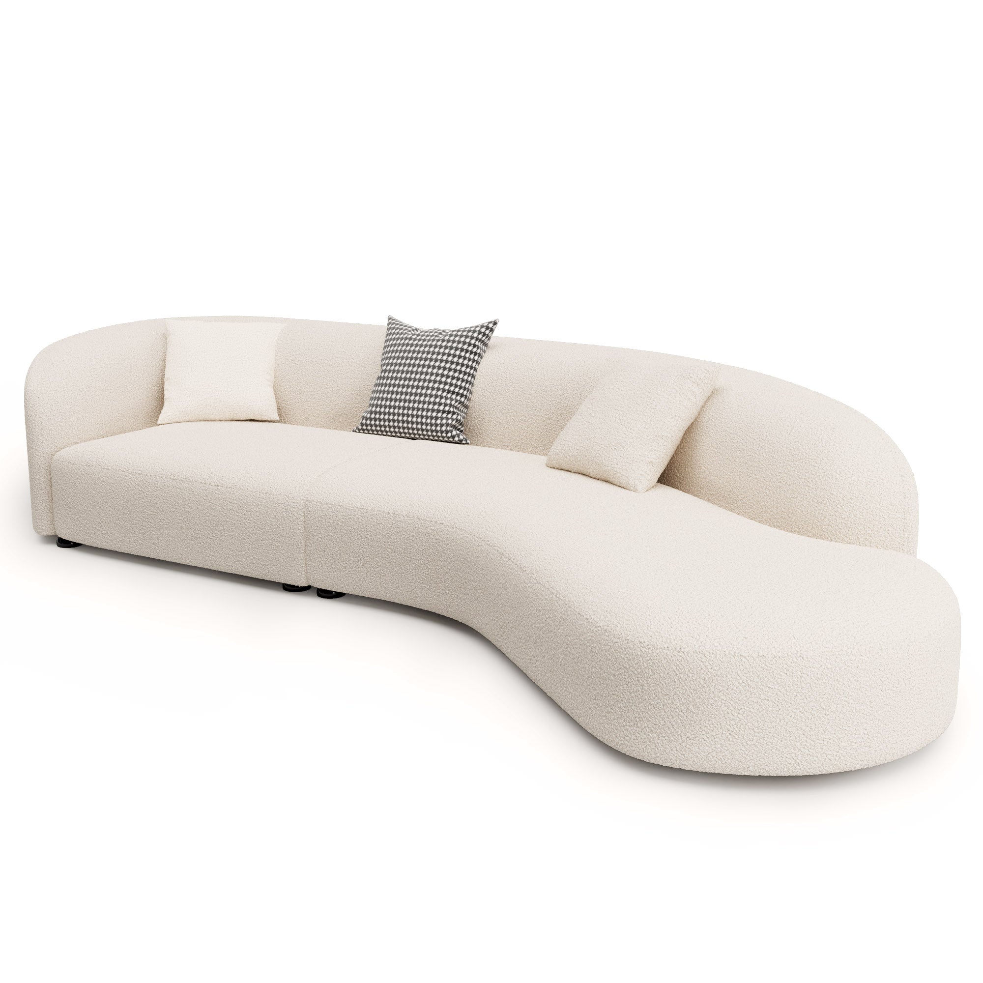 Comfortable curved deals sofa