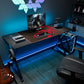Eureka Gaming Desk with X-shaped Legs, 55''