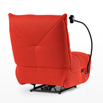 Red Linx Power Glider Recliner, Techno 3D Fabric Detail, With Phone Holder, Modern Ergonomic Design.