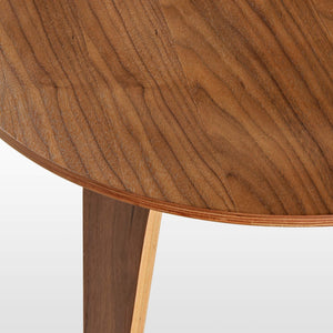 Eureka Ergonomic 23" Round Walnut Side Table, Walnut