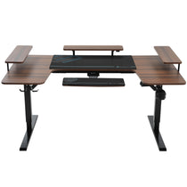 U-Shaped Standing Desk with Accessories Set (74"x23")