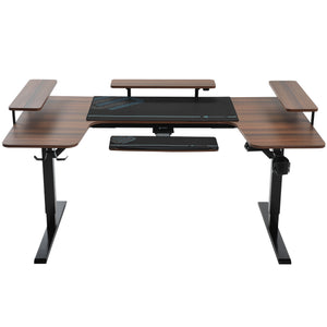 Eureka Ergonomic U-shaped standing desk front view