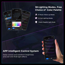 GTG-G55 Rgb Glass Standing Desk App Control, Featuring Light Modes and Color Customization for Immersive Gaming Setup.