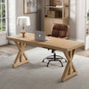 Timberline Writing Desk (70"x27") - Light Brown Oak