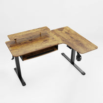 L-Shaped Standing Desk with Accessories Set (60"x23")