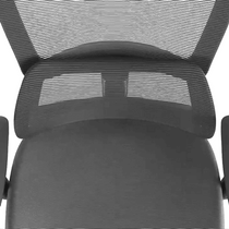 Lark Ergonomic Office Chair, Black Mesh Backrest, Adjustable Lumbar Support, Designed for Spinal Health.