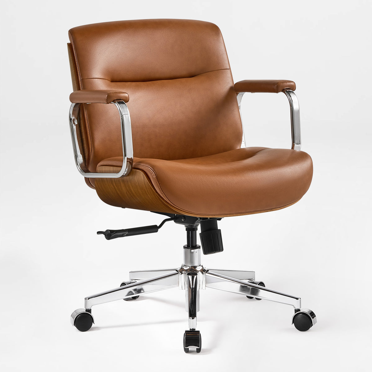 Eureka Ergonomic Mathias Mason low back office chair, side view