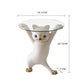 23"H, Enchanting Cat Side Table Beige Resin Product Dimensions