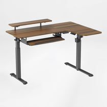 L-Shaped Standing Desk with Accessories Set (60"x23")