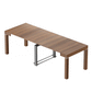 Eureka 20''-98'' Walnut Extendable Dining Table for 10 in Dining Room