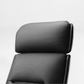 Royal Microfiber Leather Executive Office Chair - Black Headrest With Ergonomic Design and Perforated Detailing.