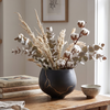 HD-09-B, 4''/5''/6''/10''H, Flower Vase - Black