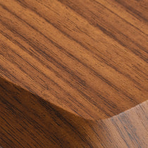 Height-Adjustable Saddle Leather C-Shaped Side Table