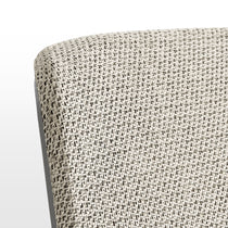 Eureka Ergonomic Close up of Lira office chair's beige textured mesh back and grey frame.