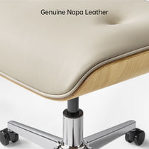 Mathias Leather Executive Chair with Ottoman