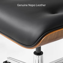 Mathias Leather Executive Chair with Ottoman