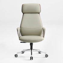Eureka Ergonomic Aric Faux Leather Executive Office Chair Front View