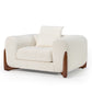 Eureka Classic sofa with solid wood base  1 seater