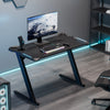 Gaming Desk with Z-shaped Legs (44"x24") - Black