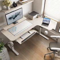 L-Shaped Standing Desk with Accessories Set (60"x23")