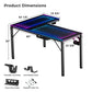L60 Glass Gaming Desk, Black-colored, Right Sided, Eureka Ergonomic, Tempered Glass, RGB Gaming Desk, Product Dimensions
