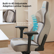 Eureka Ergonomic Hyperx Python II Gaming Chair With 4D Adjustable, Adaptive Lumbar Support and Dynamic Back Curve Fit.