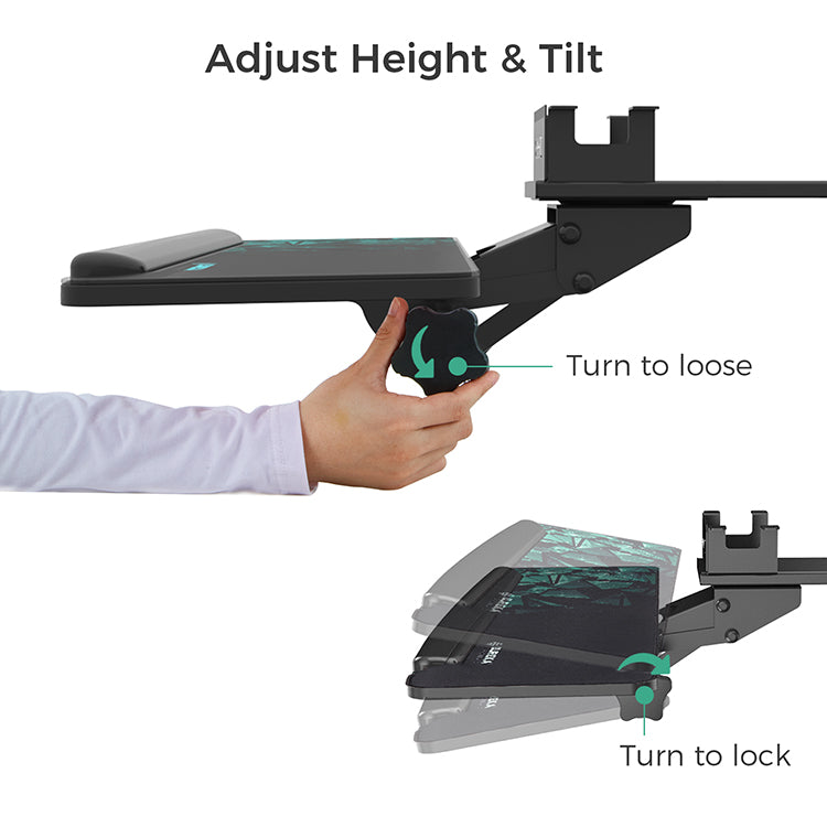 Eureka ergonomic height & angle adjustable under desk keyboard & mouse deals tray