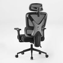 Eureka Ergonomic Exis ergonomic office chair back view with mesh backrest and adjustable headrest.