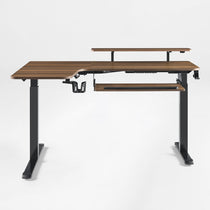 L-Shaped Standing Desk with Accessories Set (60"x23")