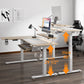 60x23 L Shaped Standing Desk with Accessories Set