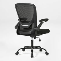 Onyx Ergonomic Office Chair With Black Mesh Back, Adjustable Armrests, and Ergonomic Design.