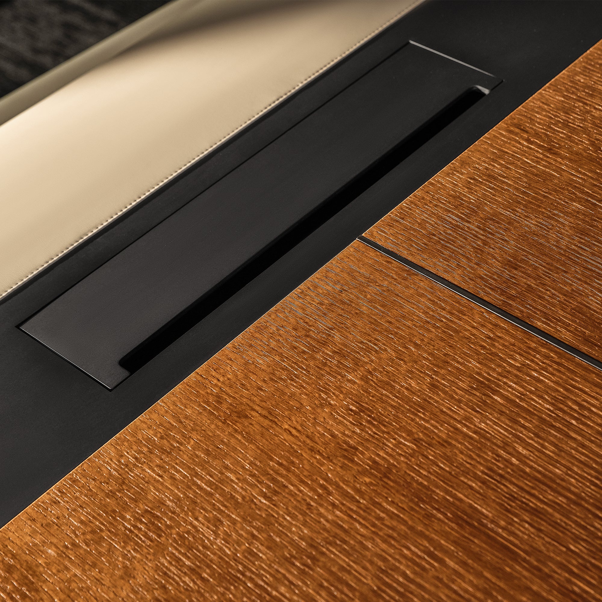 Zen Lunar Executive Desk & Bookcase - Eureka Ergonomic