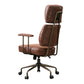 Cameron, Suede Fabric High Back Office Chair Brown/Gray