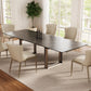 Savoy, 78"-118" Extendable Dining Table with Sintered Stone, Black