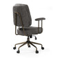 Becky, Suede Fabric Home Office Chair Brown/Gray