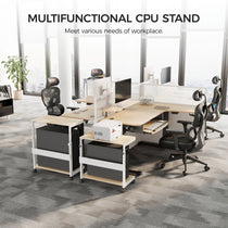 Eureka Ergonomic Multifunctional Cpu Stand With Desk Setup for an Ergonomic Workspace.