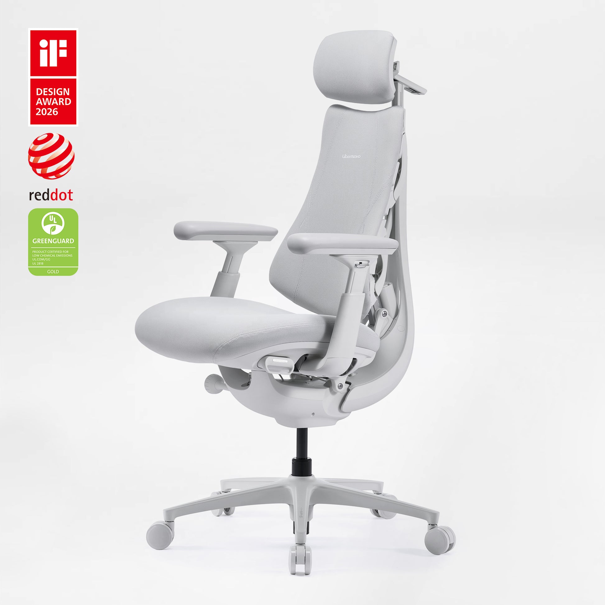 Eureka Ergonomic LiberNovo Omni Pro white office chair