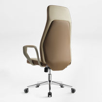 Royal Clara, Faux Leather Executive Ergonomic Office Chair — back 45° angle views showcase
