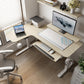 L-Shaped Standing Desk with Accessories Set (60"x23")