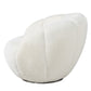 Adele, Upholstered Swivel Chair, White