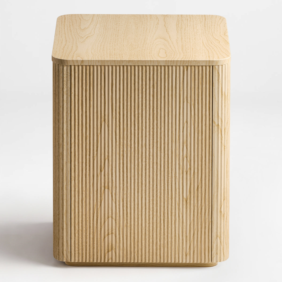 Eureka Ergonomic Aurelia Fluted File Cabinet, Modern File Cabinet Back View