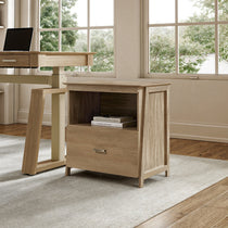 Eureka Ergonomic Ark El 29-Inch Oak File Cabinet, Home Office Storage Solution.