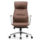 Royal Slim OC08 Leather High Back Executive Office Chair, Brown High End Office Front Angle